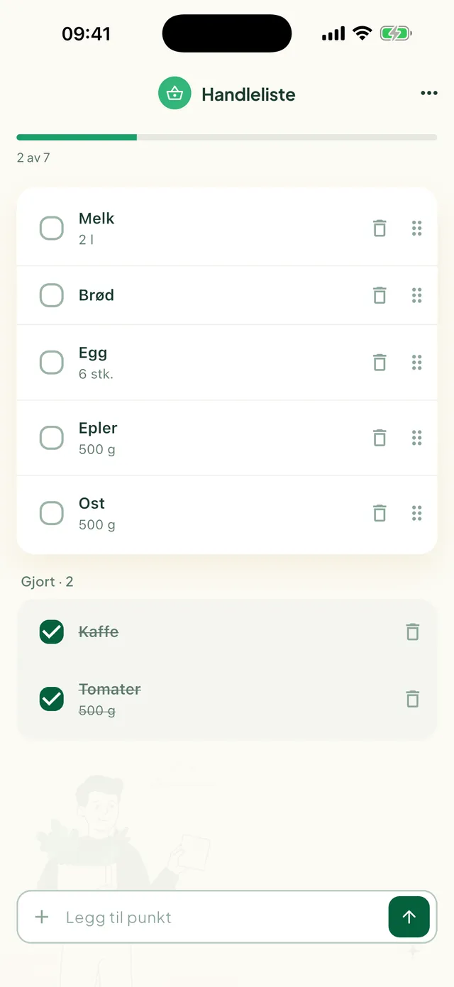 Felles handleliste